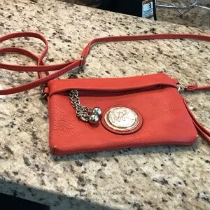 MK Orange bag $15 well loved